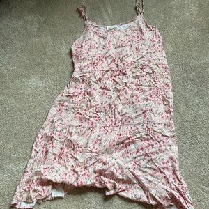 Pink floral dress